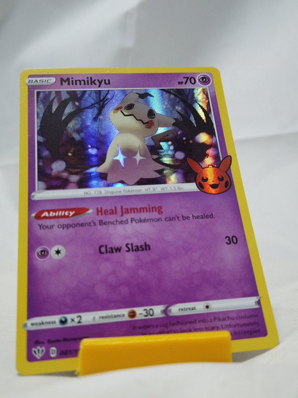 Pokemon Mimikyu 81/189 Darkness Ablaze Holo Rare LP